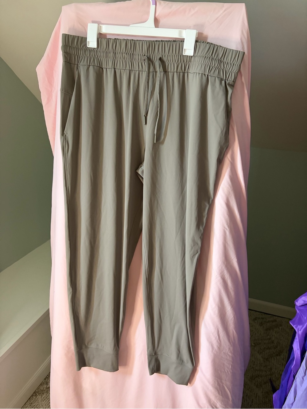 Women’s Elastic-Waist Jogger Pants - Gray size XXL